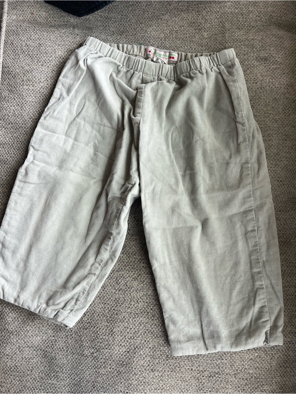 Bonpoint 100% cotton grey toddler pants 18 months